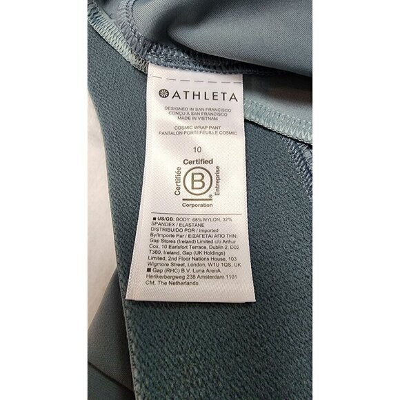 Athleta Cosmic Wrap Pant Minimalistic Gray Crop Wide Leg 10 - Picture 6 of 6